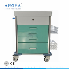 AG-MT025B convenient with color-steel emergency medical trolley cart with wheels